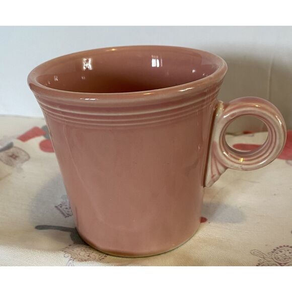 Fiestaware Retired Rose Classic Ring Handle 10.4 Oz Mug - Picture 1 of 3